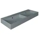 Раковина двойная Simas Agile 121 х 46 см, Cemento Matt (AG121DCEMENTO) фото 1 Aquada.com.ua