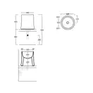 Раковина на столешницу Simas Sharp Ø42 х h44 см, чёрный глянцевый (SH10 Glossy Black) фото 2 Aquada.com.ua