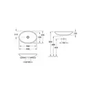 Раковина накладная на столешницу Villeroy & Boch Loop & Friends 630 x 430 мм (51511101) фото 3 Aquada.com.ua