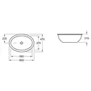 Раковина под столешницу Villeroy & Boch Loop&Friends 56х37,5 см (616130R1) фото 4 Aquada.com.ua