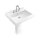 Раковина подвесная Villeroy & Boch Hommage 750 х 580 мм, с 3 отверстиями под смесителя (белый star white) (7101LGR2) фото 1 Aquada.com.ua