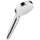 Лейка для душа Hansgrohe Crometta Vario EcoSmart 9 л/мин (цвет - хром/белый), 2 типа струи (26332400) фото 1 Aquada.com.ua