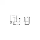 Стаканчик для зубных щеток Hansgrohe Axor URQUIOLA 424340001 фото 2 Aquada.com.ua
