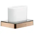 Стакан для зубных щёток Axor Universal Accessories, красное золото/стекло матовое (42834300) фото 1 Aquada.com.ua
