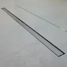 Трап для душа 95 см с сифоном и накладкой, с горизонтальным выводом Devit, хром (95010213) фото 2 Aquada.com.ua