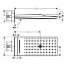 Верхний душ 580 х 250 мм Axor ShowerSolutions (цвет - полированное красное золото), 3 вида струи (35283300) фото 2 Aquada.com.ua