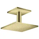 Верхний душ 250 х 250 мм Axor ShowerSolutions (цвет - матовая латунь), 2 вида струи (35312950) фото 1 Aquada.com.ua