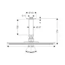 Верхній душ Hansgrohe Raindance S Overhead shower 300 1jet, хром (27494000)