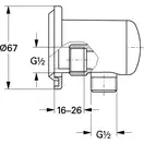 Подключение для шланга Grohe Relexa 28673000 фото 2 Aquada.com.ua