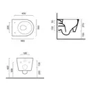 Унитаз подвесной Catalano New Zero с сиденьем Soft Close NewFlush (безободковый) (1VSZ46R00+5V45STP00) фото 2 Aquada.com.ua