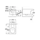 GROHE Чаша унитаза CUBE CERAMIC (3924400H) (3924400H) фото 12 Aquada.com.ua