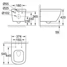GROHE Чаша унитаза EURO CERAMIC (3932800H) (3932800H) фото 8 Aquada.com.ua