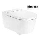 ROCA INSPIRA Round унитаз 370*560*440мм, подвесной, круглый, Rimless, горизонтальный выпуск (A346527000) фото 1 Aquada.com.ua