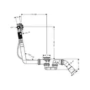 Сифон для ванны Hansgrohe Exafill S (58115180) фото 2 Aquada.com.ua