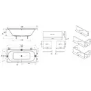 Ravak City Slim Ванна акрилова 180x80, snowwhite (C921300000)