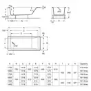 Roca EASY ванна 150*70см прямоугольная , с ножками, объём 161л (A248196000)