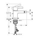 HANSGROHE Metris S Змішувач для біде, хром (31261000)