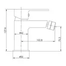 IMPRESE LESNA cмеситель для биде, хром, 35 мм (40070) фото 2 Aquada.com.ua