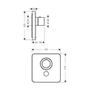 Термостат для душу Axor Shower Select Highflow, хром (36706000)