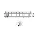 Hansgrohe RainSelect Термостат прихований, 5 виходів, білий/хром (15358400)