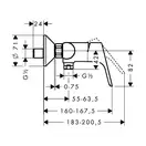 GROHE Hansgrohe Смеситель для душа, однорычажный, хром Focus (31960000) фото 2 Aquada.com.ua