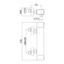 Термостат для душа Paffoni Elle (цвет - чёрный матовый) (LEQ268NO) фото 2 Aquada.com.ua