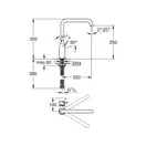 Смеситель для кухни Grohe Essence DN 15 (цвет - тёмный графит, матовый) (30269AL0) фото 3 Aquada.com.ua