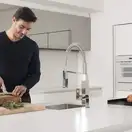 Смеситель однорычажный для кухни Grohe Eurocube DN 15 (цвет - хром) (31395000) фото 5 Aquada.com.ua