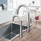 Grohe Zedra Змішувач для кухні, висувний, хром (32294002)