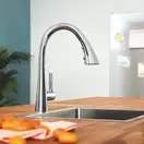 Grohe Zedra Змішувач для кухні, висувний, хром (32294002)