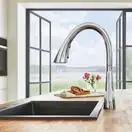Grohe Zedra Змішувач для кухні, висувний, хром (32294002)