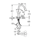 Grohe Zedra Змішувач для кухні, висувний, хром (32294002)