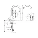 Hansgrohe Talis M52 270 Змішувач для кухні, хром (14875000)