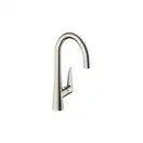 Смеситель для кухни, однорыажный Hansgrohe Talis S (цвет - сталь) (72810800) фото 1 Aquada.com.ua