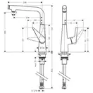 HANSGROHE Смеситель для кухни 300, однорычажный, с поворотным изливом Talis Select S (72820000) фото 2 Aquada.com.ua