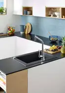 Смеситель для кухни Hansgrohe Metris Select 320 2jet, sBox (цвет - хром), с вытяжным душем (73806000) фото 2 Aquada.com.ua