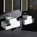Смеситель для раковины на два отверстия Grohe Eurocube Joy M-Size (цвет - хром) (19997000) фото 4 Aquada.com.ua