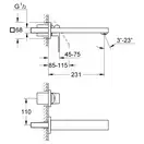 Grohe Eurocube Змішувач для раковини, хром (23447000)