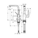 HANSGROHE Metris S 230 Смеситель для умывальника, хром (31159000)