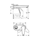 Hansgrohe Novus Смеситель для умывальника, хром (71127000)