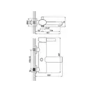 Смеситель для душа Devit Prestige (цвет - хром) (23163124) фото 2 Aquada.com.ua