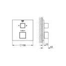 Grohe Grohtherm Cube Термостат прихованого монтажу, хром (24155000)