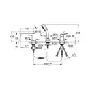 Grohe Bau Edge Смеситель на борт ванны, хром (2511700A)