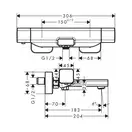Hansgrohe Ecostat E Термостат для ванни, хром (15774000)