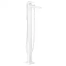 Смеситель для ванны напольный Hansgrohe Metropol (цвет - белый матовый), с душевым гарнитуром (32532700) фото 2 Aquada.com.ua