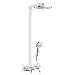 Душевая система с термостатом Hansgrohe Raindance Select E 300 2jet Showerpipe (цвет - хром/белый) (27128400)