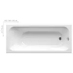 Ванна акриловая Ravak Chrome 160 х 70 см (C731000000)