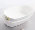 Volle Ванна 163*75*53см отдельностоящая каменная Solid surface, с полочкой (12-40-054)