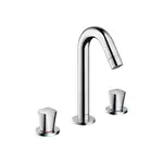 Смеситель для раковины, двухвентильный Hansgrohe Logis (цвет - хром), донным клапаном (71133000)