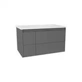 Тумба с раковиной 80 см Devit Laguna, антрацит (0021110A)